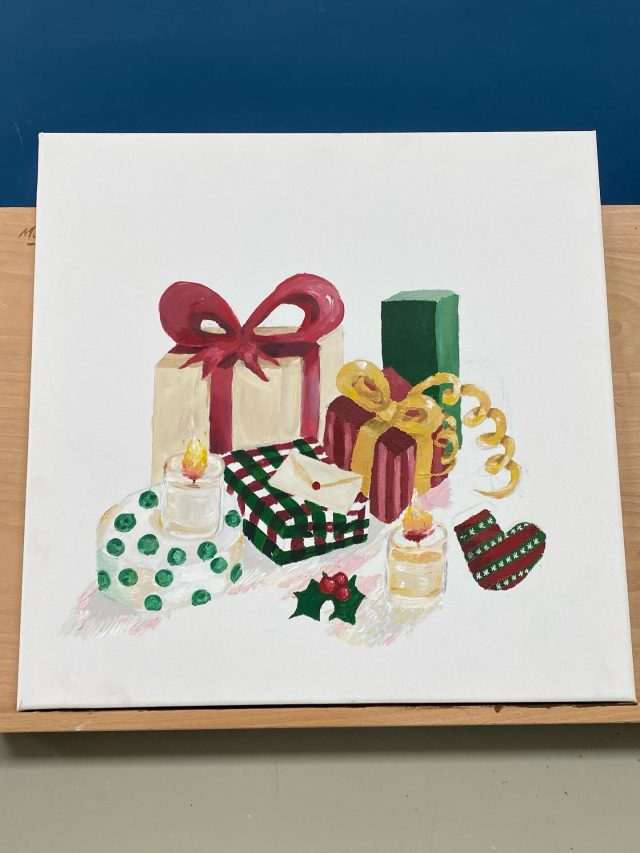 Some awesome work finished and ready for the Christmas Fair, this year we are going to have a silent auction and raise money for a local charity. I could buy them all 🥰 by year 9 students.
#gallery