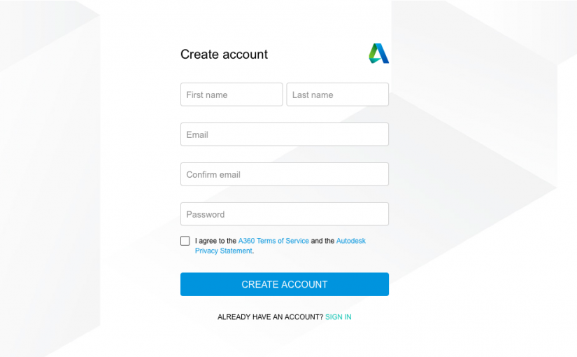 How to create an account on Fusion 360