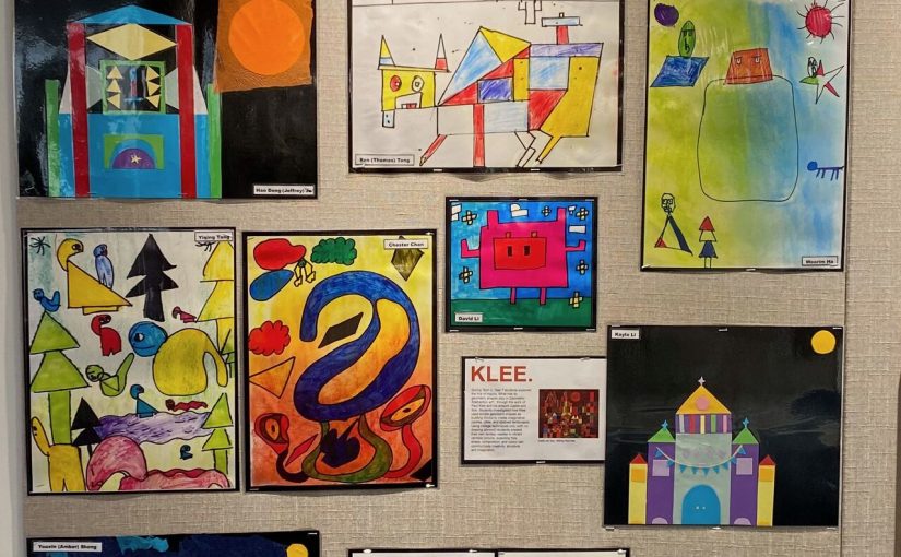 Celebrating Year 7 Geometric Abstract Art