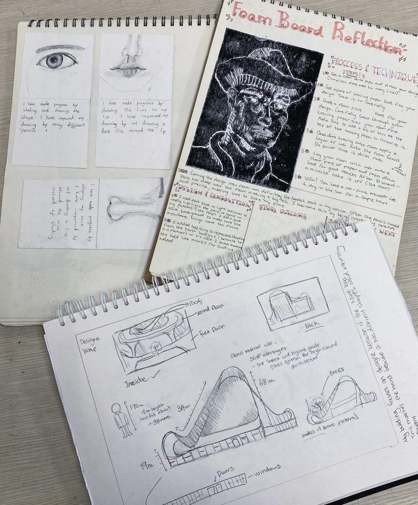 Year 9 Sketchbooks